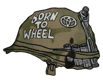 Parche bordado de Toyota "Born To Wheel"