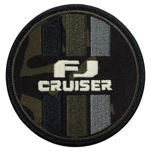 Toyota FJ Cruiser Black Camo Circle Embroidered Patch