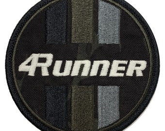 Parche bordado circular de camuflaje negro para Toyota 4Runner