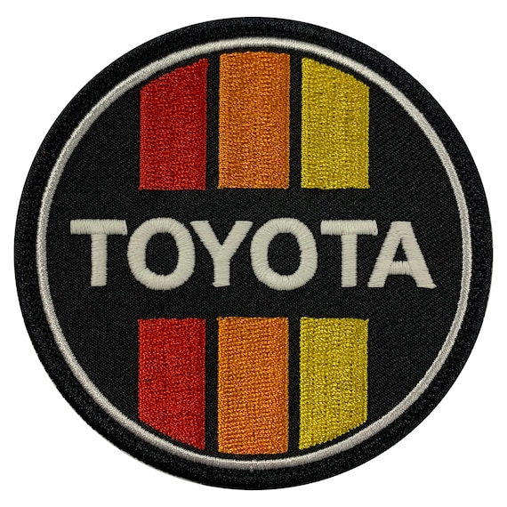 TOYOTA NEW EMBROIDERED IRON ON NAME PATCH TAG DIFFERENT COLORS