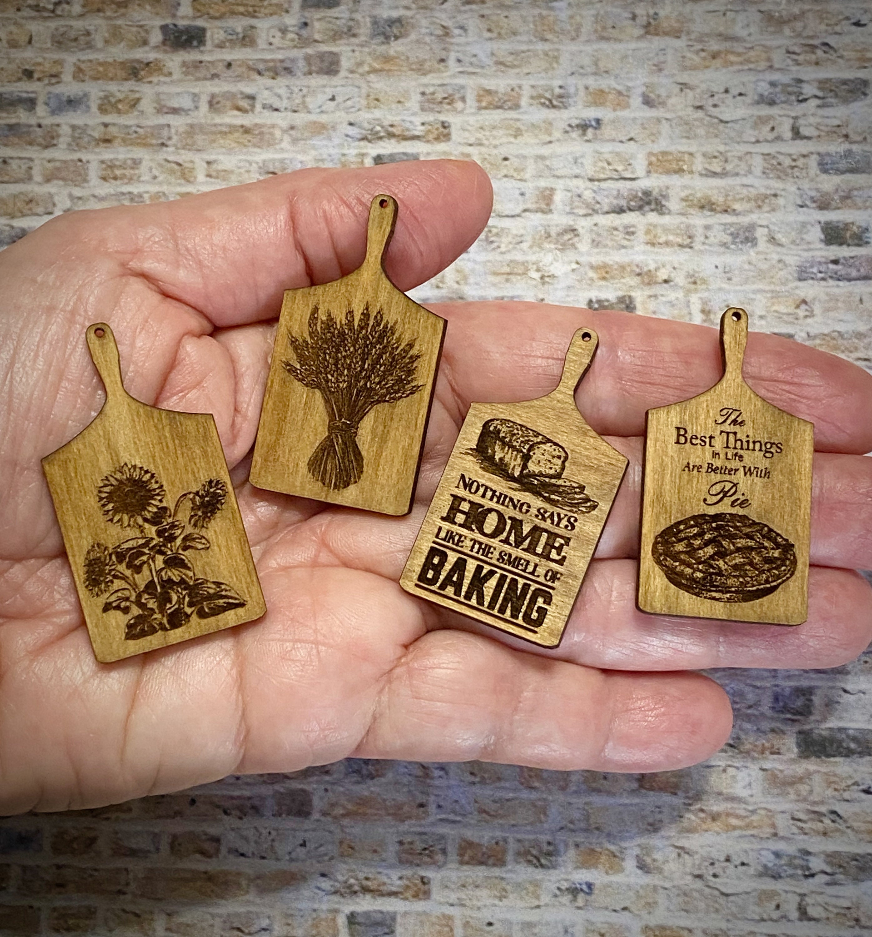 Tagliere Per Salumi In Miniatura Scala 1:12, Legno Lamellare, Per Casa Delle Bambole, Goode & Sons