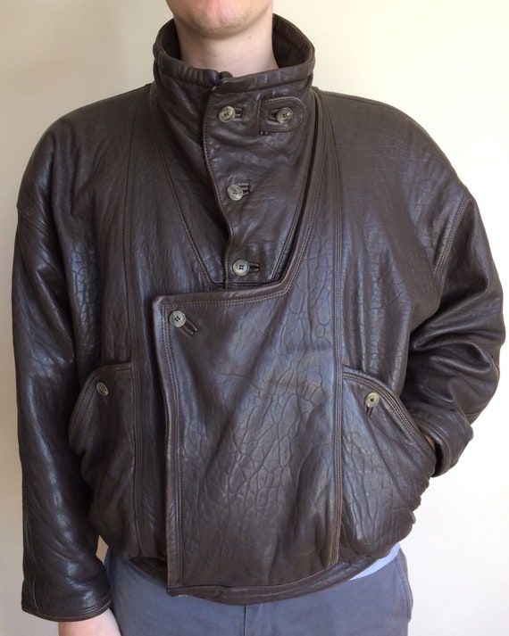 80s leather jacket