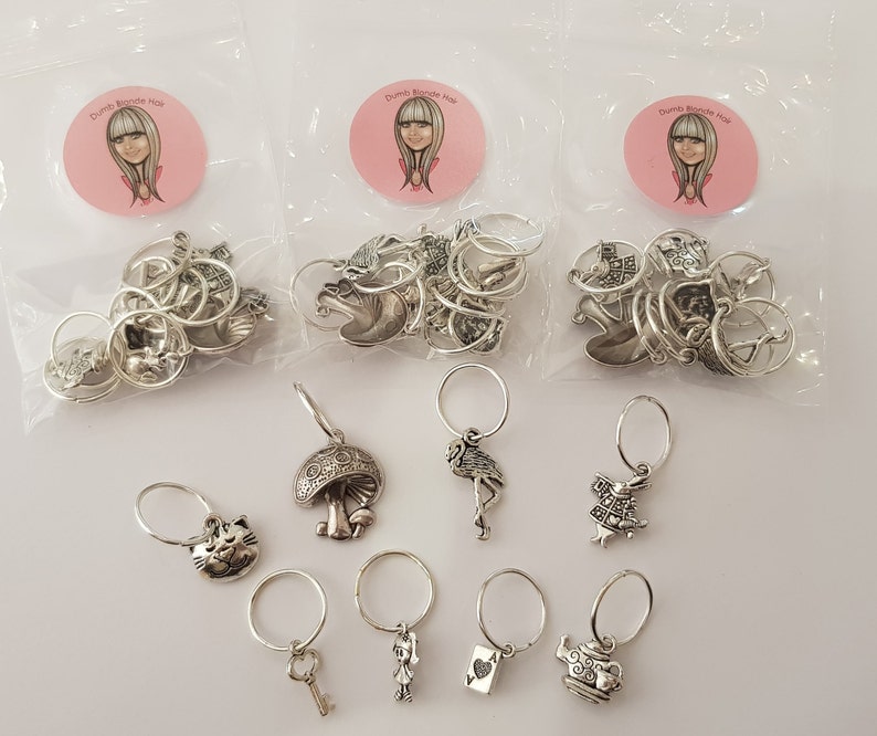 Alice in wonderland hair rings