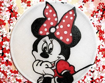 Minnie Mouse 4” Silk Painting