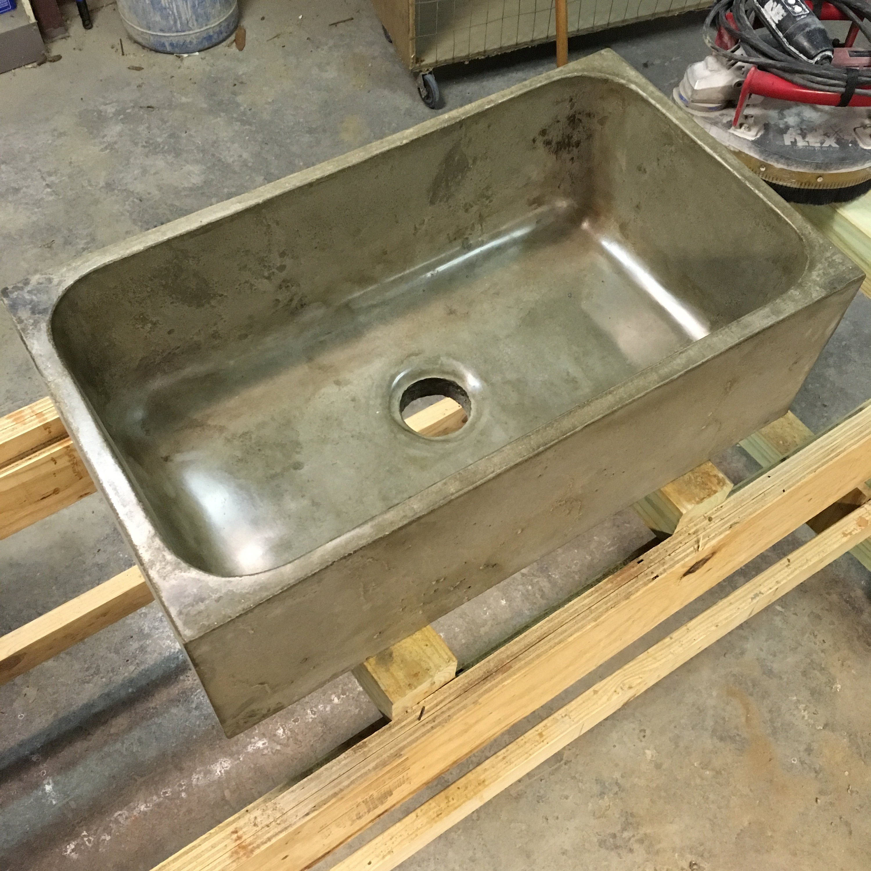 Concrete Farm Sink 18 x 32 x 10 1/2 Etsy