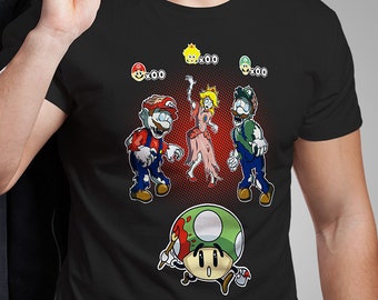 Halloween TShirt - Halloween Shirts - Halloween T Shirt - Halloween T-Shirt - Super Mario TShirt - Super Mario Shirt - Gamer Shirt