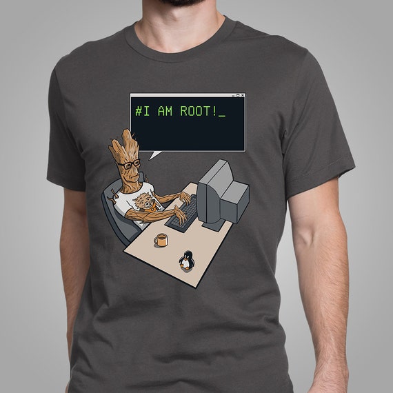 I Am Groot T Shirt I Am Groot Shirt Geek Tshirt Geek T-shirt Geek Shirt  Geek Gift Geek Clothing Linux Shirt 