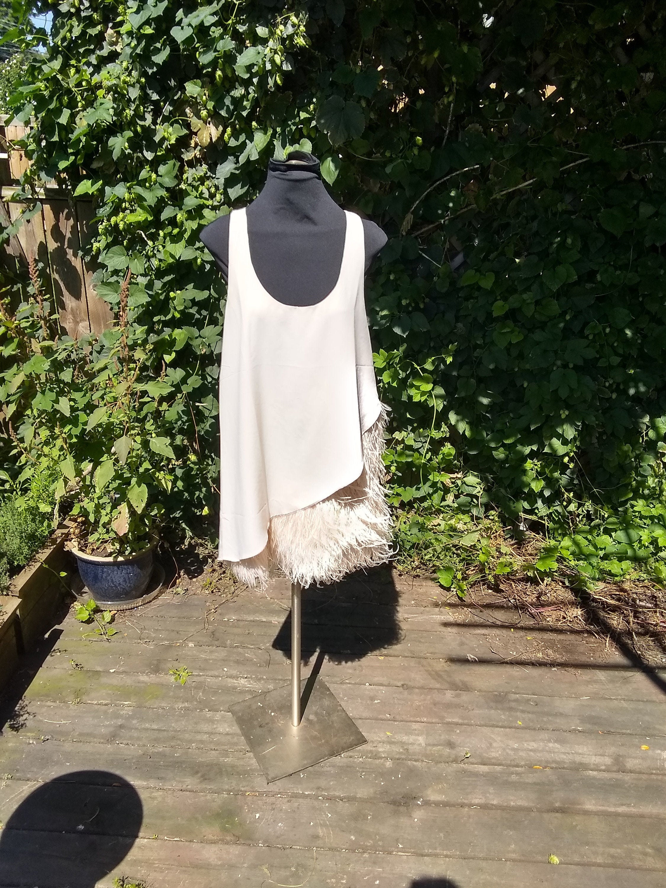flapper feather dress