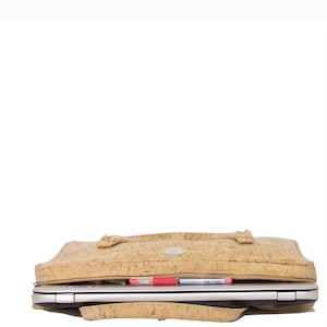 BYTES Cork Computer bag 15,4&quot; , eco-friendly and handmade Men/Women. VEGANS