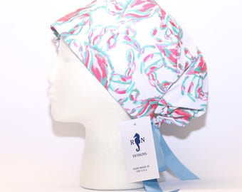 Women's European Scrub Cap CRAB print