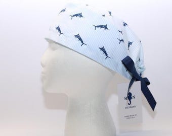 MEN's Surgical Scrub Cap, 100% Cotton ~ Multiple fabric options!