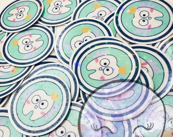 Tooth Fairy Transparent Stickers | 2 sizes | READY TO SHIP option
