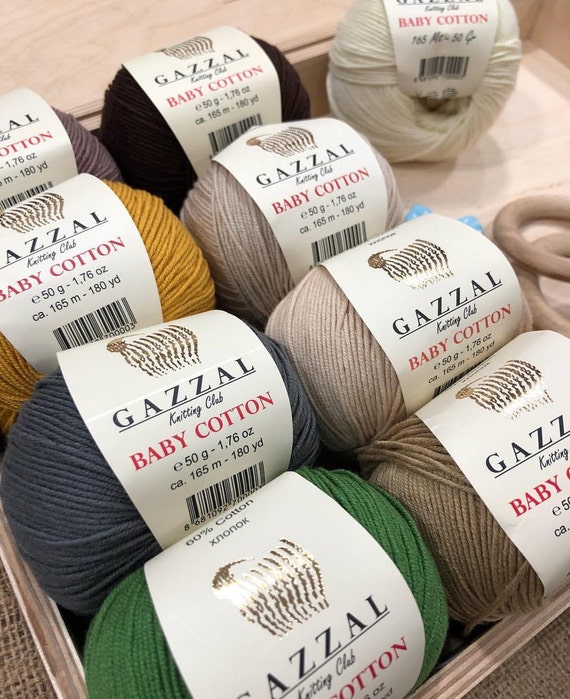 Gazzal Baby Cotton Cotton Yarn Knitting Yarn Crochet Yarn Baby Yarn Yarn Hypoallergenic Yarn Gazzal Gazzal Baby Yarn