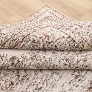 Handmade turkish rug, Soft color rug, Traditional rug, Floral oushak rug, Antique rug, Housewarming rug, Vintage rug, 5.8x9.2 ft, RK 14335