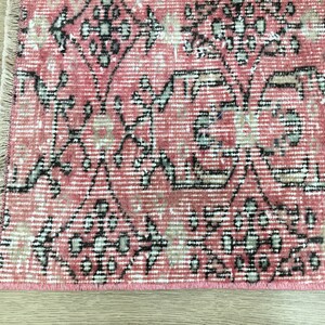 Muted Pink Rug, Small Turkish Rug, Bohemian Rug, Wool Rug, Bathroom Rug ...