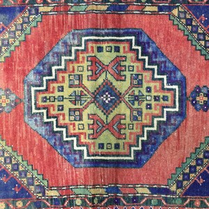 Dywan boho, Dywan vintage boho, Dywan eklektyczny boho, Kolorowy dywan boho, Dywan plemienny boho, 3,6 x 10,7 stopy, RK 7160 zdjęcie 4