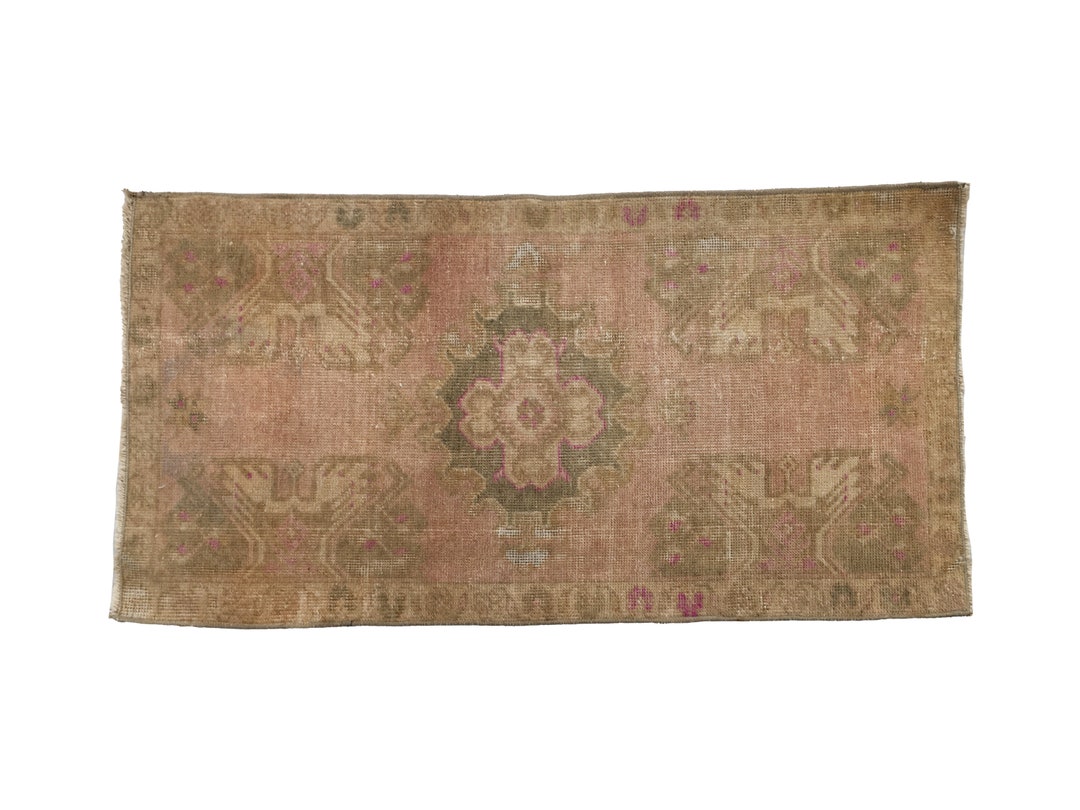 Pastoral Door Rug, Floral Medallion Rug, Pet Friendly Rug, Vintage Rug ...