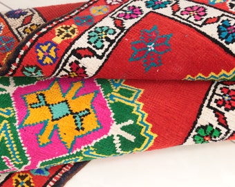 Boho turkish rug, Rugs for kitchen, Braided rug, Entryway rug, Vintage rug, Herki runner rug, Fringe rug, Soft rug, 2.9x10.2 ft, RK 12926
