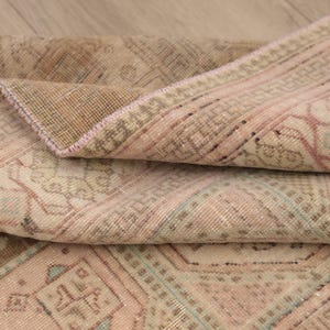 Traditional rug, Earth tone rug, Natural fiber rug, Handmade turkish rug, Ethnic rug, Foyer rug, Vintage rug, Old rug, 3.2 x 5.9 ft, RK11428