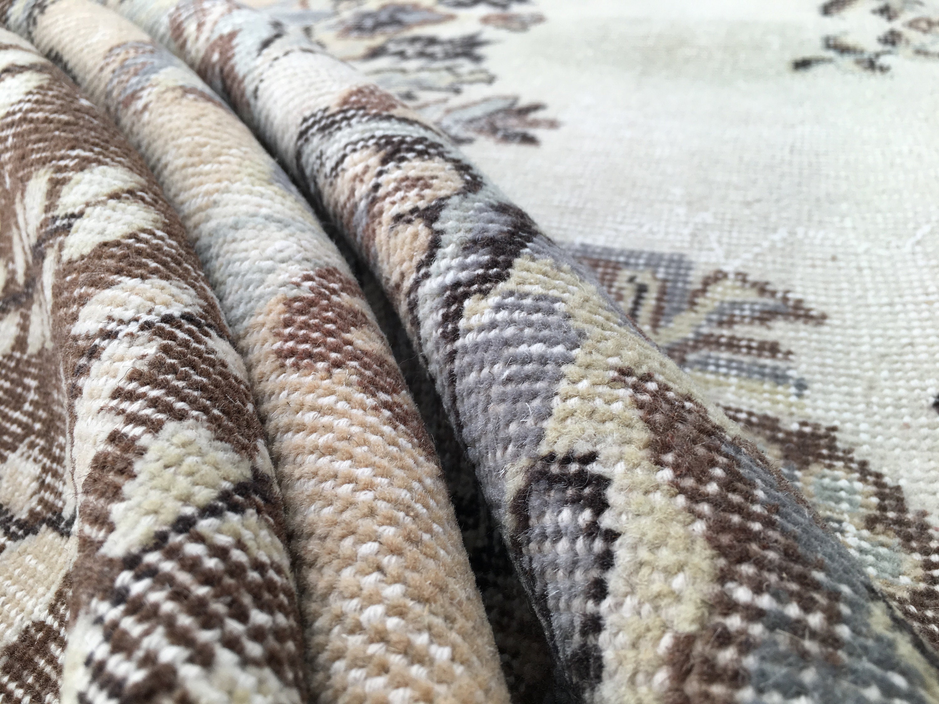 Beige Vintage Teppich Brauner Oushak Teppich Türkischer | Etsy