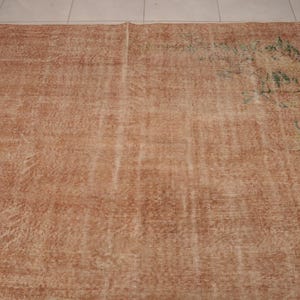 pink rug for bedroom, bohemian area rug, bohemian outdoor rug, vintage area rug, turkish antique rug, boho decor rug, 6.6 x 10.3 ft, RK 4922 image 6