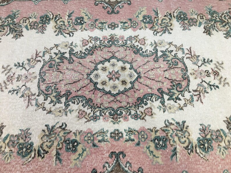 rugs for livingroom, kitchen rug, turkish rug, vintage rug, wool rug, ethnic rug, antique rug, anatolian rug, rugs, 3.8 x 7 ft, RK 10857 image 6