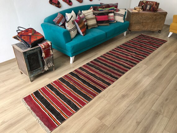 ロングランナーラグ、ハンドメイドラグ、トルコ製エリアラグ