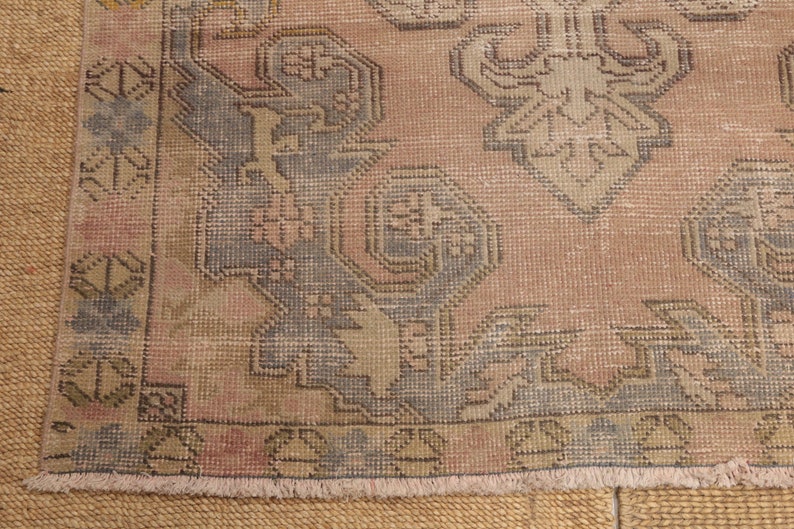 Muted Pink Rug, Handmade Area Rug, Living Room Rug, Ethnic Rug, Bedroom ...