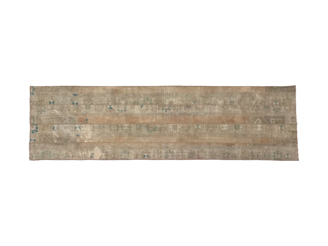 Muted Color Rug, Handmade Vintage Rug, Bohemian Area Rug, Long Size Rug ...