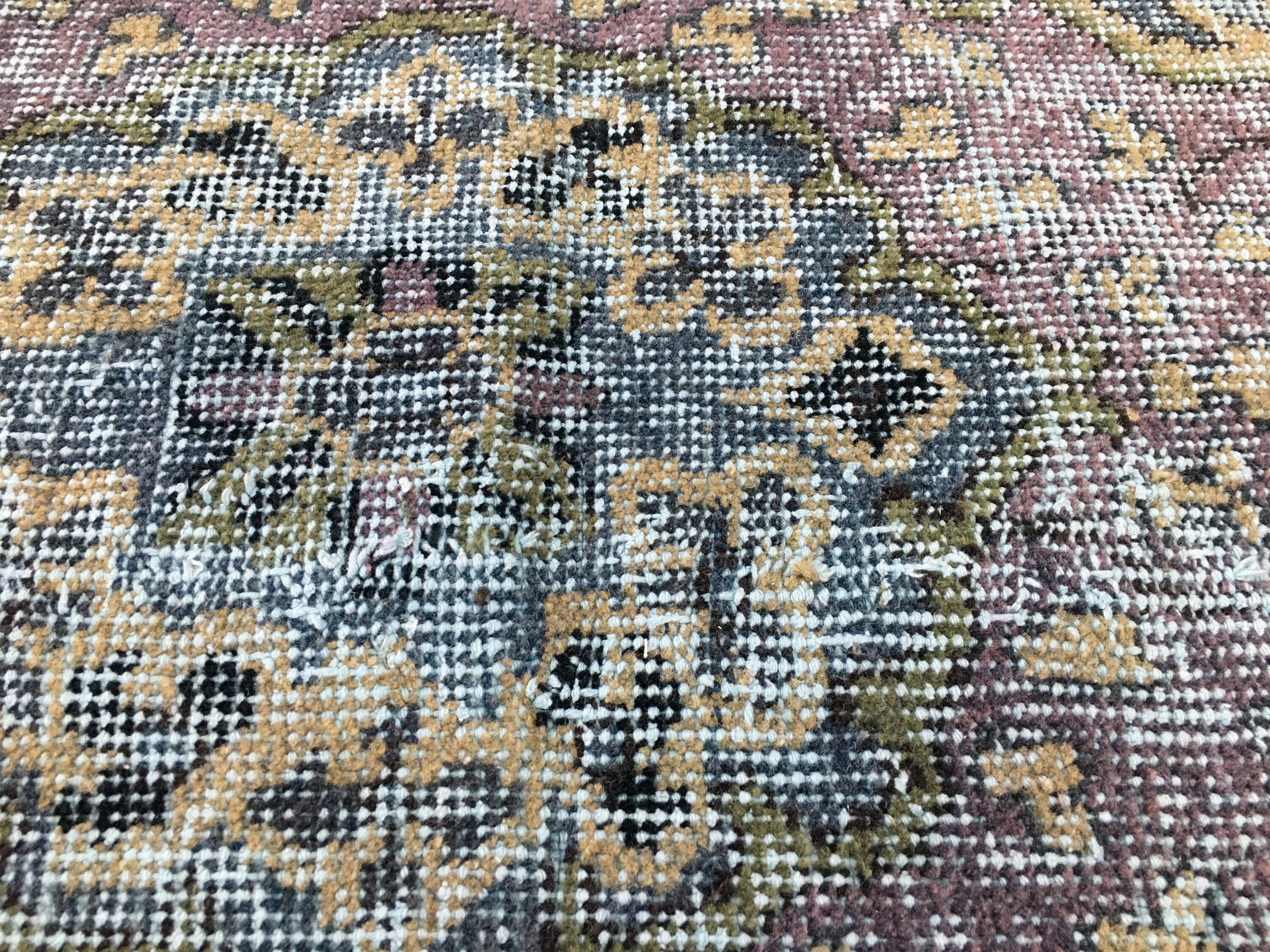 Alfombra de comedor alfombra de color azul alfombra | Etsy