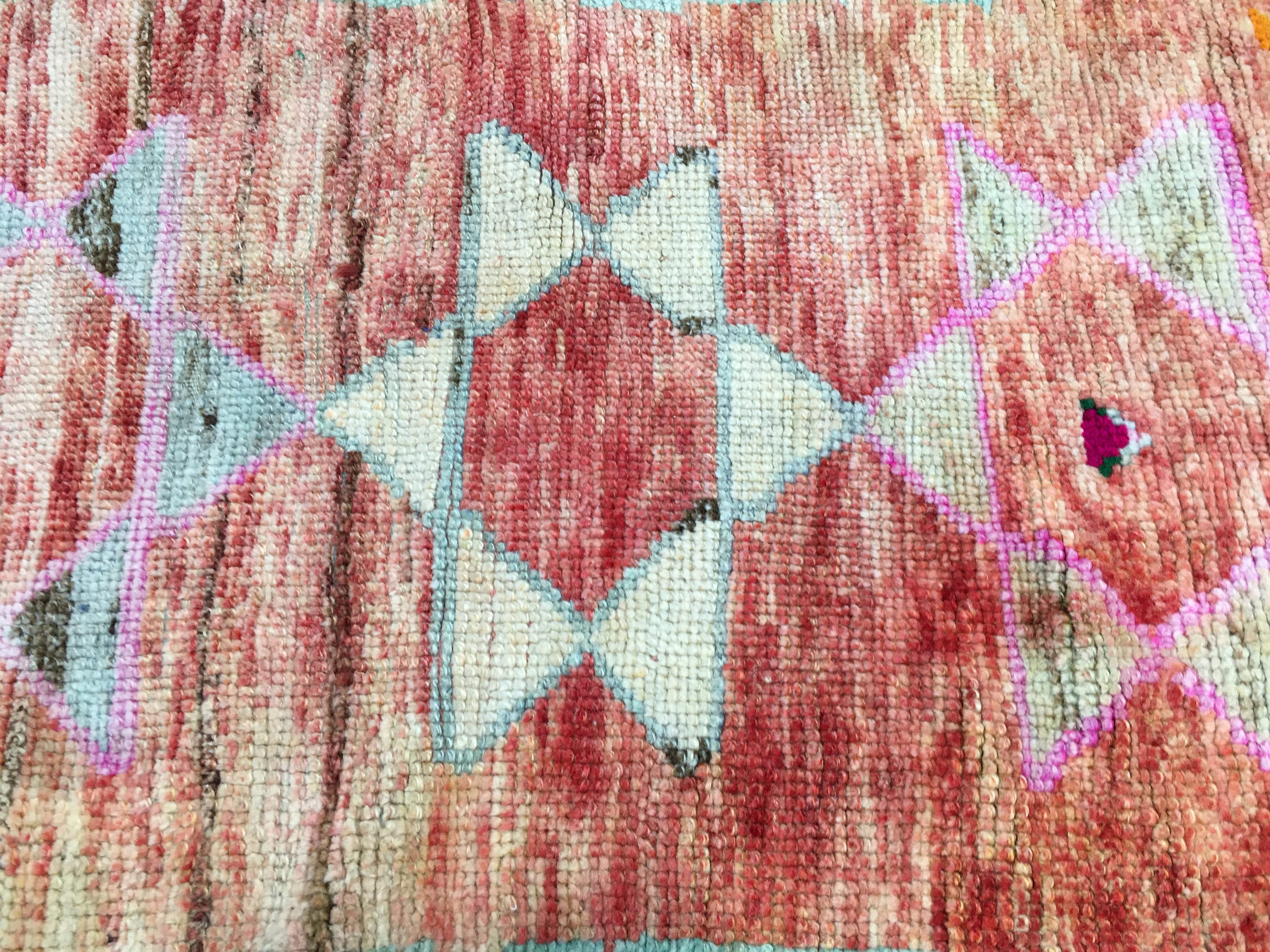 Red Runner Rug, Turkish Rug, Vintage Rug, Hallway Rug, Stair Rug