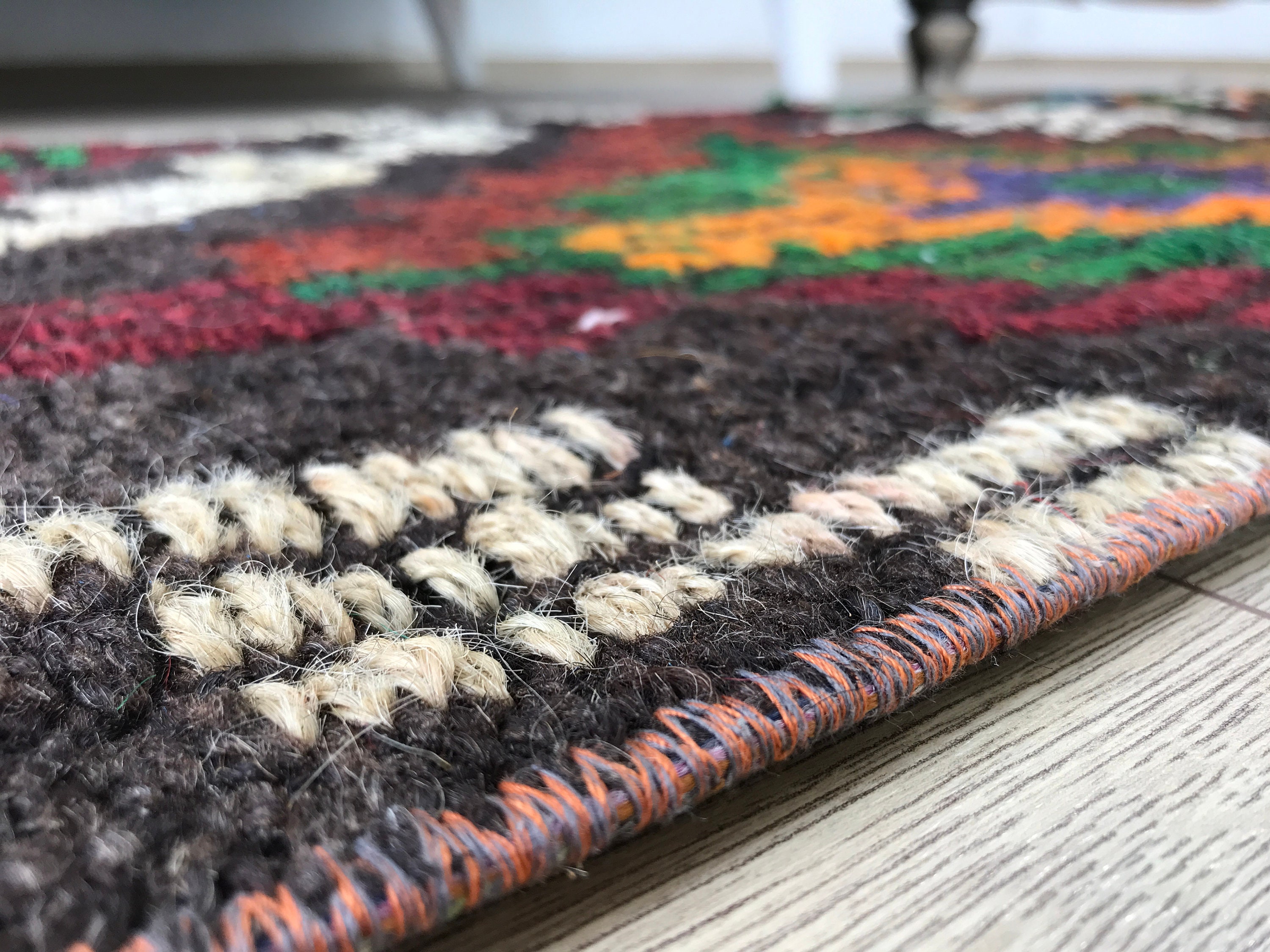 ランナーキリムラグ、ヴィンテージトルコラグ、ロングサイズラグ、廊下