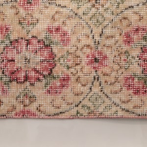 Pastel Rug, Flower Pattern Rug, Antique Rug, Pretty Rug, Turkish Rug ...