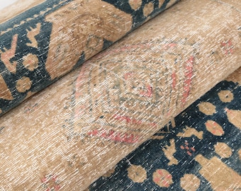 Extra long rug, 3.1 x 9.8 ft, Runner rug, Vintage rug, Bohemian rug, Turkish rug, Area rug, Stair rug, Hallway rug, Pink rug, RK 12952