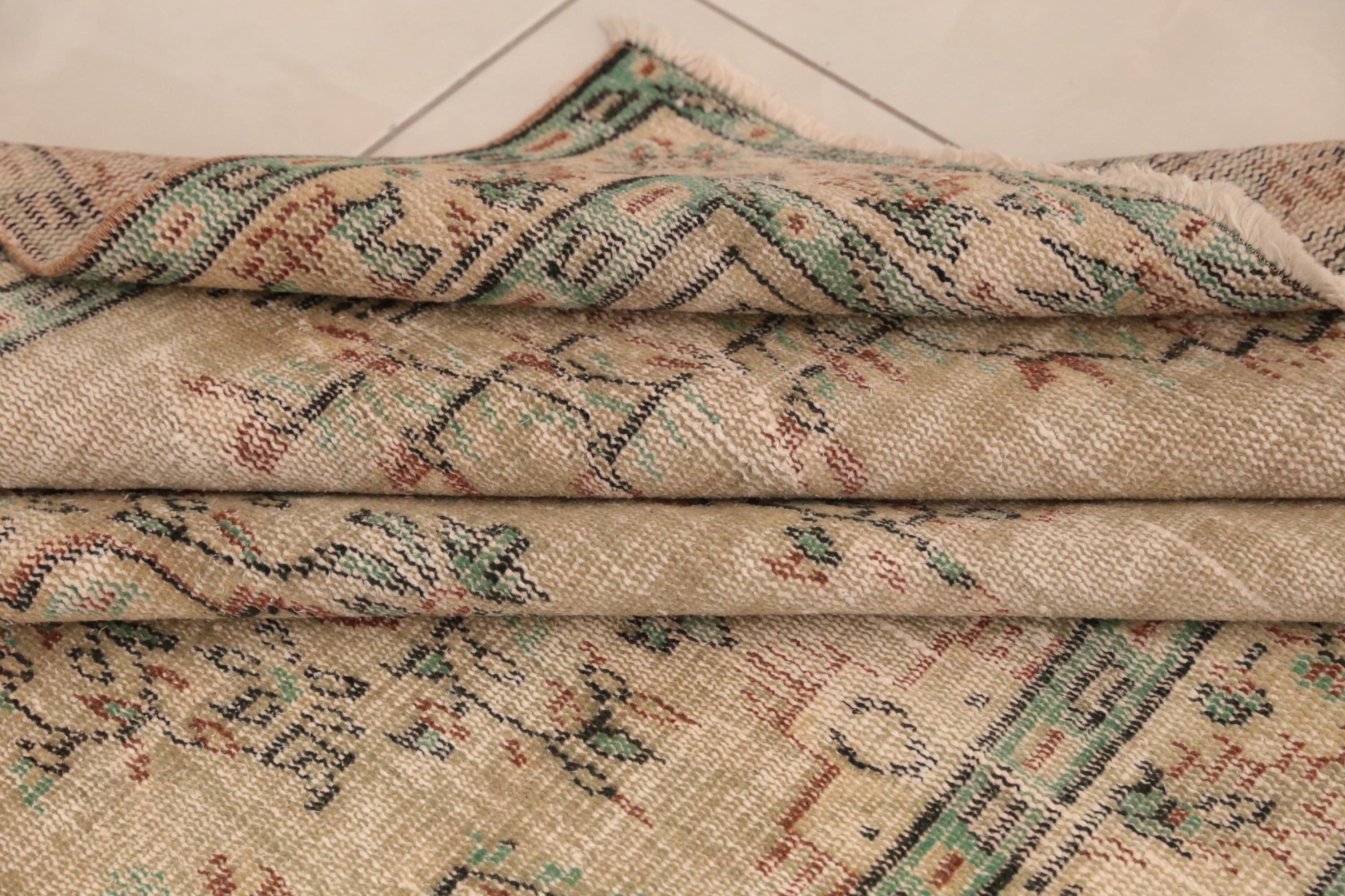 リビングルーム用ラグ、花柄トルコラグ、ボヘミアンラグ、フレームラグ