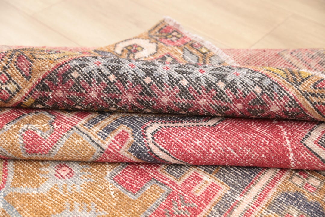 ウールジュートラグ、トルコ製ウシャクラグ、玄関ラグ、エントランス