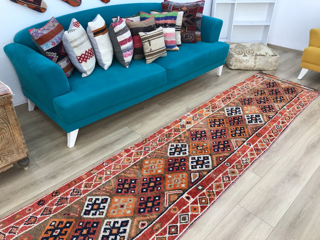 Tarki Rug Herki Runner Rug, Handmade Rug, Ethnic Rug, Turkish Rug, Stair Rug ...