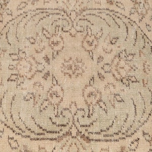 Earth tone rug, Neutral rug, Rug for living room, Wool handmade rug, Low pile rug, Modern rug, Boho decor rug, 6.1x9.4 ft, RK 13475 bild 7