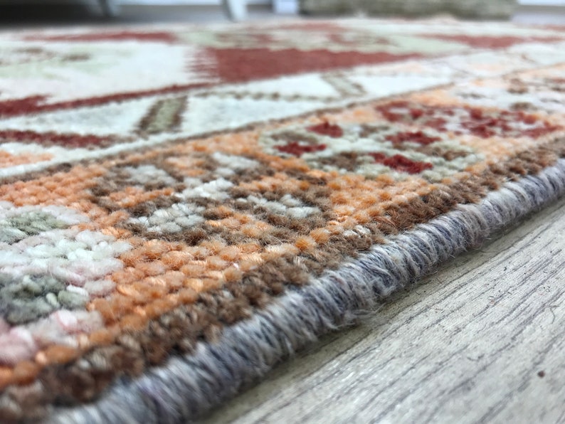Herki runner rug, Turkish rug, Vintage rug, Handmade rug, 2.7x8.1 ft, Hallway rug, Stair rug, Entryway rug, Wool rug, Kitchen rug, RK 10170 image 8