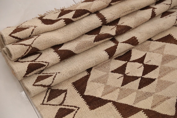 Handmade oushak rug, Retro rug, Bathroom rug, Soft pile rug, Turkish wool rug, Entry rug, Kitchen rug, Vintage area rug, 3.1x9.2 ft RK 12625