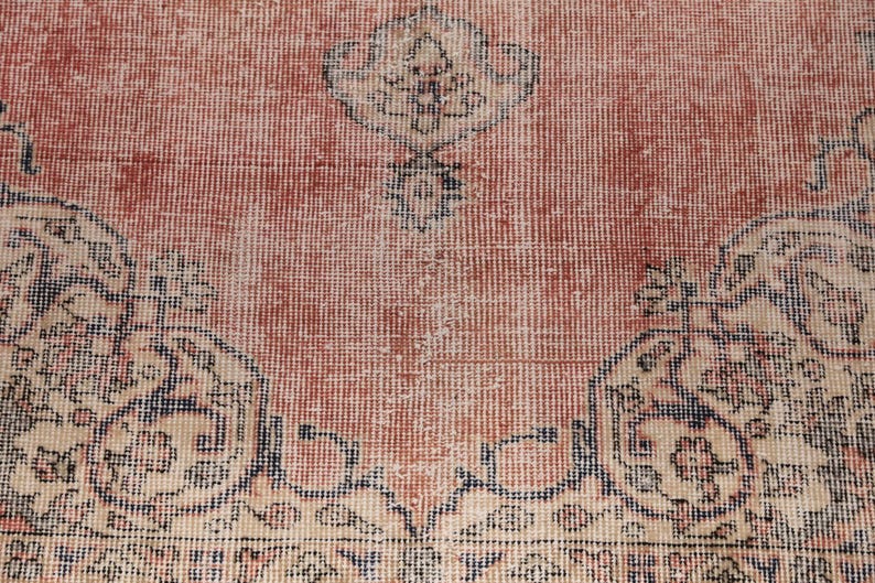 Turkish Wool Rug, Vintage Rug, Rustic Area Rug, Durable Rug, Easy to