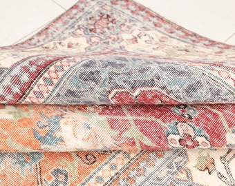 Awesome rug, Rug with flowers, Sustainable rug, Bohemian oushak rug, Vintage turkish rug, Retro rug, 4.8x8.3 ft, Traditional rug, RK 13095