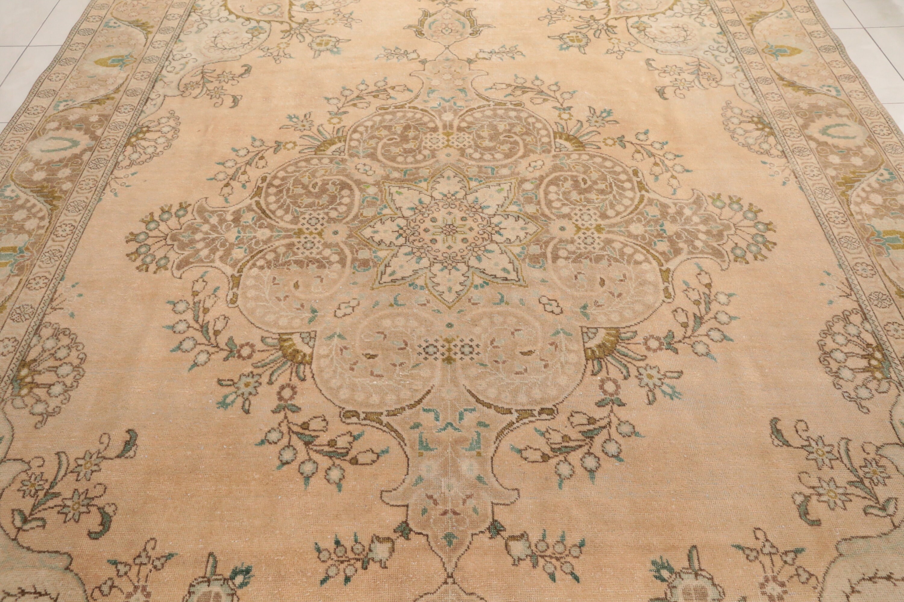 Large Turkish Rug Vintage Turkish Rug / Oushak Rug / Area Rug / Nursery Rug / Home of ...