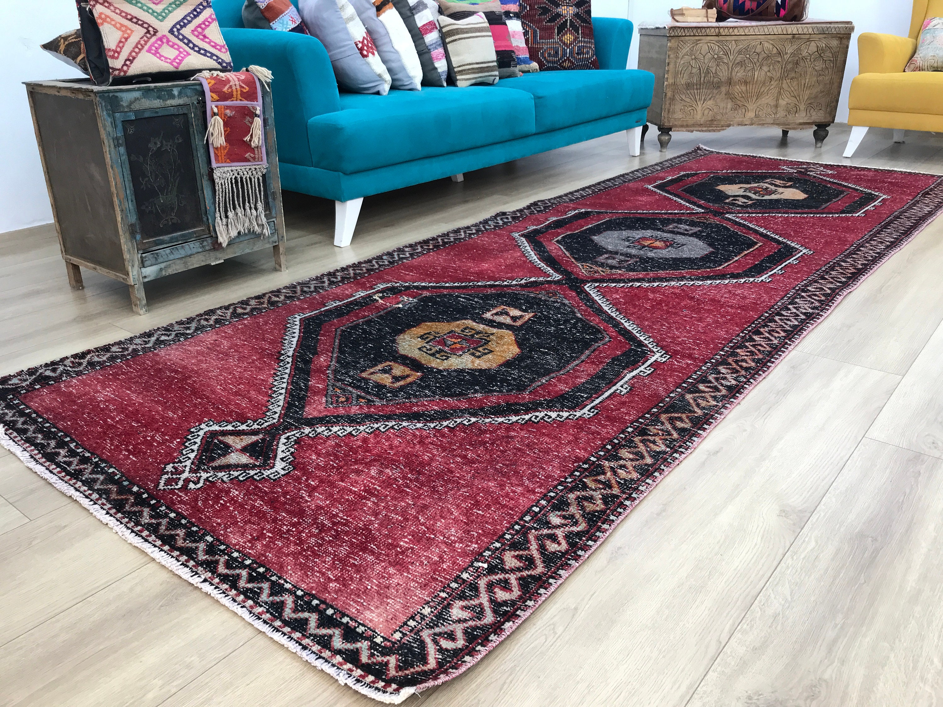 Vintage Turkish Rug - Etsy