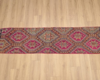 Sac De Selle Tekke Ancien - Tapis Laine - Caucasien - 3x1 Pied - Propre