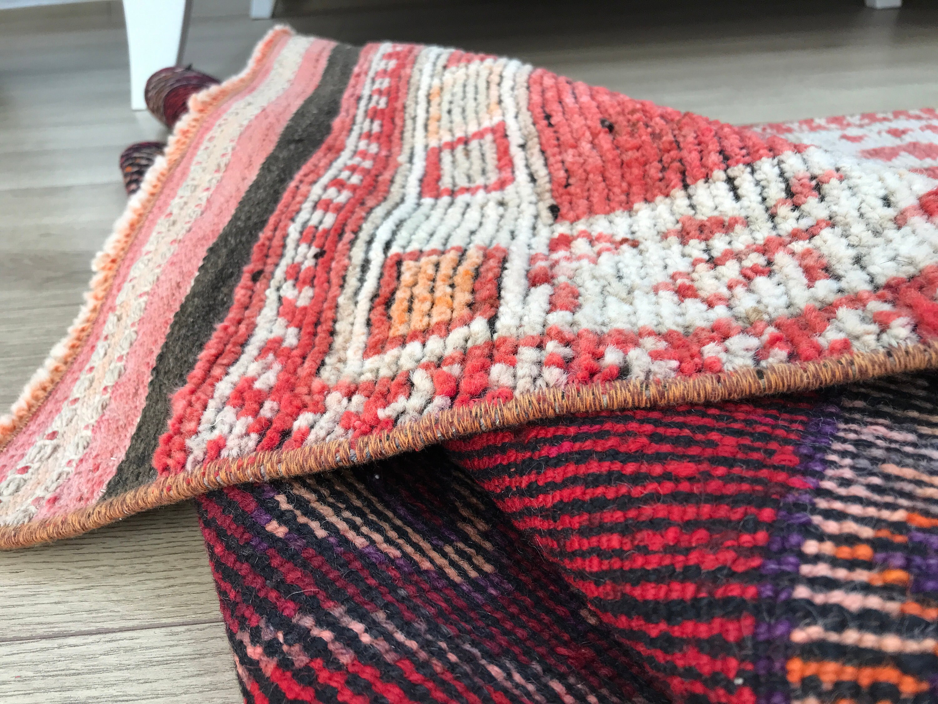 専用になりました　113×204 ViNTAGE TURKiSH RUG Turkish Rug Runner , Vintage Area Rug , 3.1 X 11 Ft
