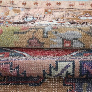 Long turkish rug, Eclectic runner rug, Vintage patchwork rug, Colorful hallway rug, Tribal boho rug, Welcome rug, 1.5 x 9.7 ft, RK 14700
