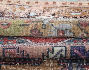 Long turkish rug, Eclectic runner rug, Vintage patchwork rug, Colorful hallway rug, Tribal boho rug, Welcome rug, 1.5 x 9.7 ft, RK 14700