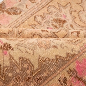 Orange pink rug, Handmade rug, Turkish rug, Oushak rug, Area rug, Living room rug, Hand knotted rug, Ethnic rug, 4.5x7.7 ft, RK 12530