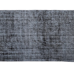 Black overdyed rug, Handmade area rug, Bohemian rug, Living room rug, Ethnic rug, Bedroom rug, Modern rug, Vintage rug, 4.8x8.3 ft, RK 13619